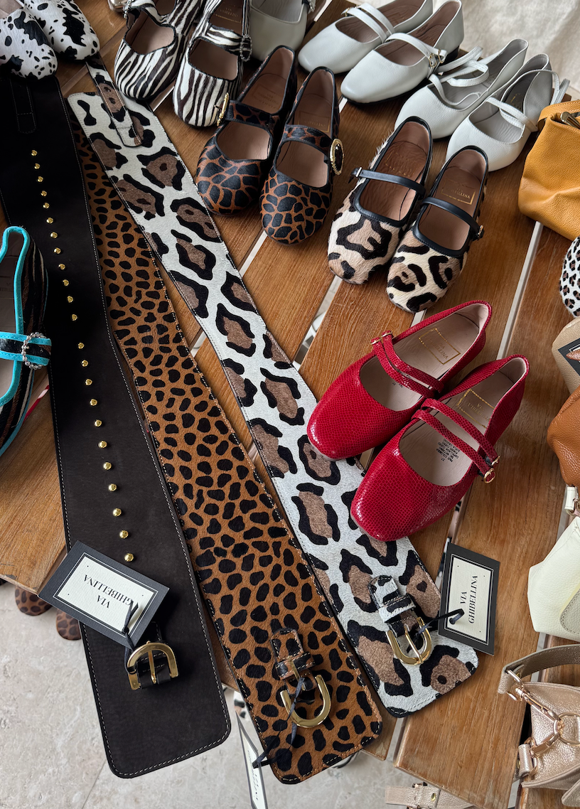 Animal print belt